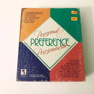 1987 Personal Preference  Board Game Playtoy Industries